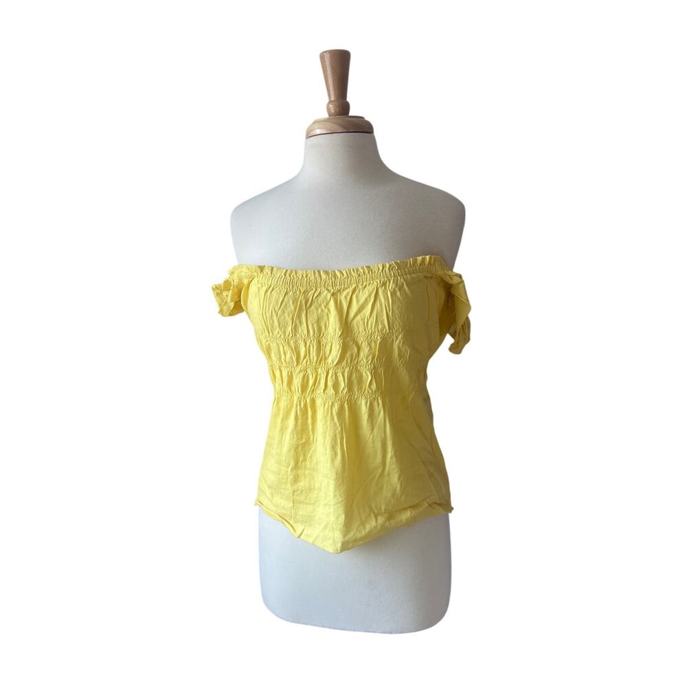 Butter Yellow Theory Smocked Top